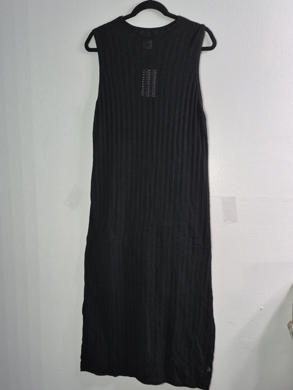 a new day Black Sleeveless Knit Midi Dress
